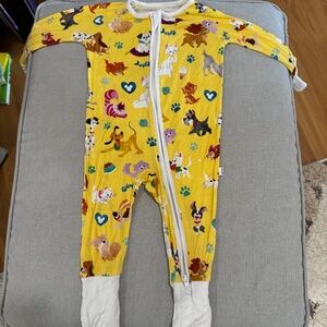 HTF Yellow Disney Little Sleepies Zippy 3-6mo